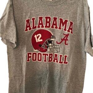Alabama Football Roll Tide with Crimson ‘Bama Football Graphics Tee Shirt